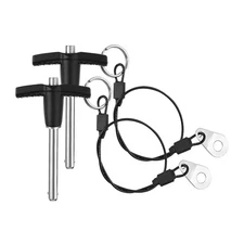 2 PCS T-Handle Quick Release Pin 0.24" x 1.57" Stainless Steel Ball Lock