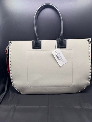 Christian Louboutin 2-way tote bag canvas White Off-white Women's