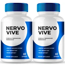 (2 Pack) Nervovive Capsules, Advanced Nervo Vive for Blood Circulation Pills