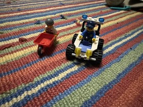 LEGO CITY: Police Atv (60006) Complete, Lego CITY: Police Car ( 4436) Incomplete