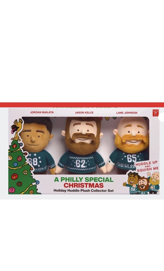  A PHILLY SPECIAL CHRISTMAS HOLIDAY HUDDLE PLUSH COLLECTOR SET - IN HAND!
