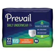 Prevail Daily Disposable Underwear Small Extra 88 Ct