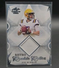 JOE BURROW 2023 Leaf Trinity Mega Box RRR-3 Retro Rookie Relic RC Bengals CARD . rookie card picture