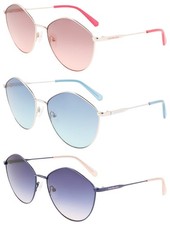 Calvin Klein Jeans Women's Geometric Round Sunglasses - CKJ22202S