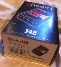 Radial J48 Mono 1-Channel Active Instrument Direct Box—Brand New & Ships Free!