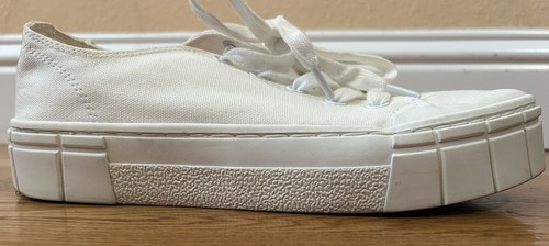 Mad Love FRAN Canvas Sneakers Women's 9M White Lace Up Platform Shoes - Picture 2 of 6
