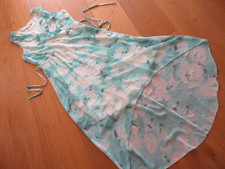 ladies M&Co blue white sleeveless maxi dress, size 12