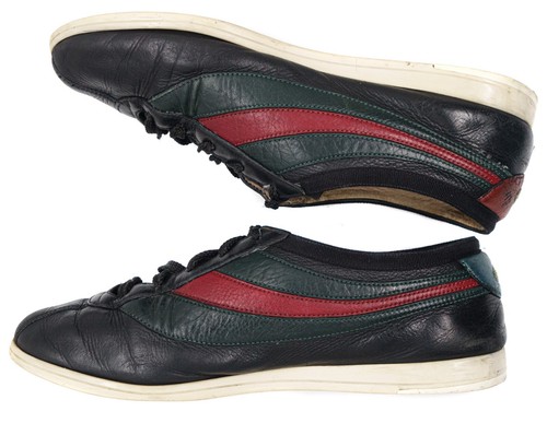 Gucci Falacer Honey Bee Leather Low Sneakers - 第 5/7 張圖片