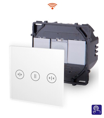 Innenleben WLAN Rollladenschalter Smart WiFi Glas Touch Point Weiß Tuya