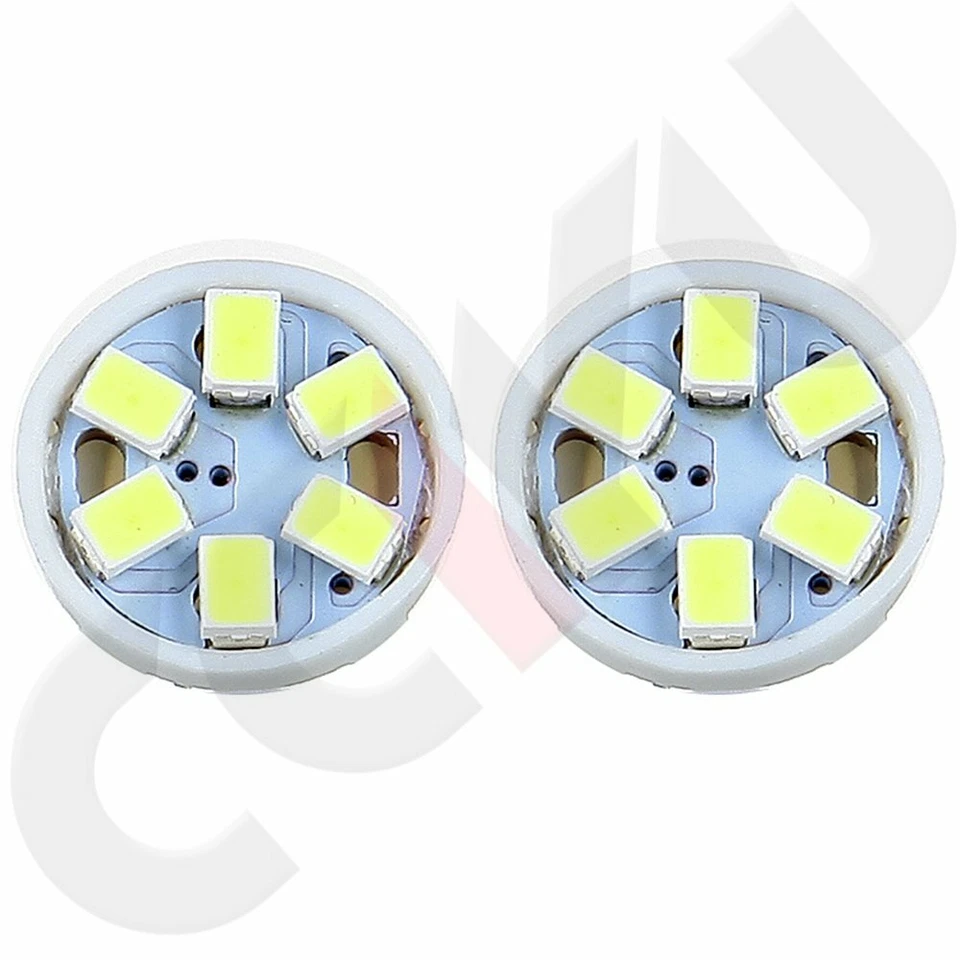 100X Wedge White 3020 6SMD LED Instrument Gauge Side Light Bulbs T10 W5W 194 168 - Изображение 4 из 4