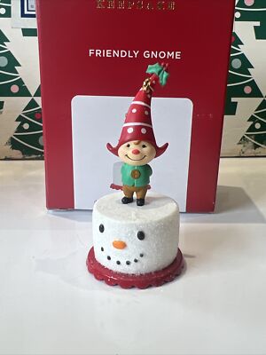 Freundlicher Wichtel limitierte Ausgabe Weihnachtsbaum Punze Andenken Ornament neu im Karton