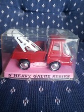 5" Tin Friction Tow Truck ASC Toys Aoshin Japan Original Box New Heavy Gauge