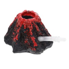 1PC Aquarium Simulation Volcano Fish Tank Ornament Water Tank Landscaping Decor