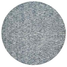 10' x 10' Blue Wool Hand Loomed Modern Striped Design Round Rug R65242