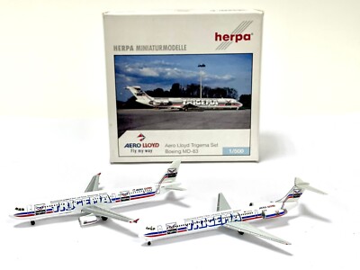 Herpa Wings Aero Lloyd Trigema Set 1:500 A321 D-ALAK & MD-83 D-ALLE 510639