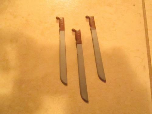 1970s ADVENTURE TEAM HASBRO GI JOE  MACHETTES NOS LOT OF 3 NM NEW ORIGINALS  NOS - Picture 1 of 2