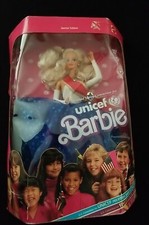UNICEF BARBIE Red, White Blue Gown United States 1989 Mattel 1920 NEW