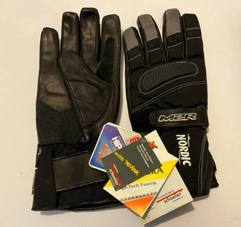 M2R NORDIC Waterproof Motorcycle Gloves XL New! WINTER Thermal Road Motorbike - Image 3 of 4