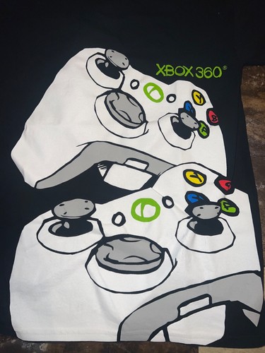 VINTAGE Xbox 360 Shirt LARGE Black Gamer Video Game Y2K Men’s: L - Picture 2 of 6