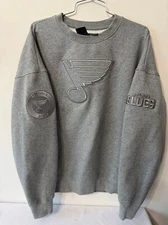 PRO STANDARD NHL ST LOUIS BLUES PREMIUM CREWNECK PULLOVER LARGE