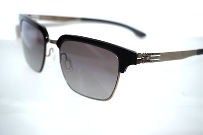 NEW AUTHENTIC IC BERLIN AKEMI  BLACK/SHINY BRONZE SUNGLASSES