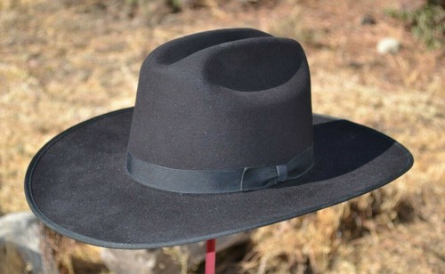 5X Beaver Felt Cattleman Crown Hat 