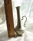 Vintage Web Pewter Handled Vase Small Size Brushed Metal — photo 5