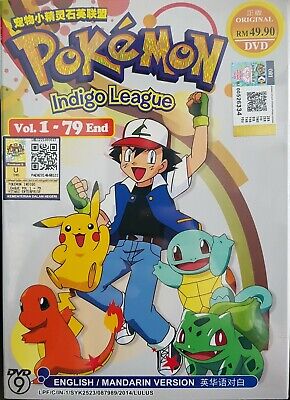 Pokemon:S1 Indigo League, P1 Box (DVD)  Pokemon indigo league, Pokemon  poster, Pokemon tv