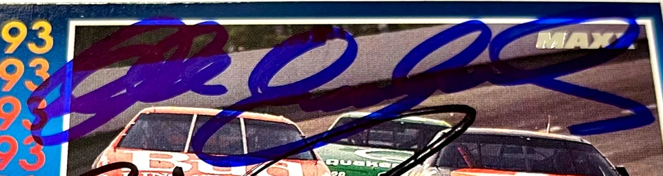 Dale Earnhardt,  Davey Allison, Gordon, Elliott NASCAR Maxx Autographed Signed - Image 2 of 4