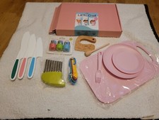 New 18 Pieces Kids Knife Set Plastic Kitchen Set include 3 Plastic Toddler Safe