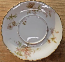 HAVILAND France LIMOGE POPPY 6-1/2" Diameter SAUCER