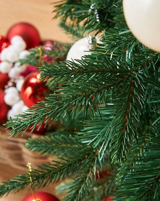 Toyland® 10 Extra Large 100mm Colour Christmas Baubles - Christmas Tree Decorations (Red): Ornaments - View #8