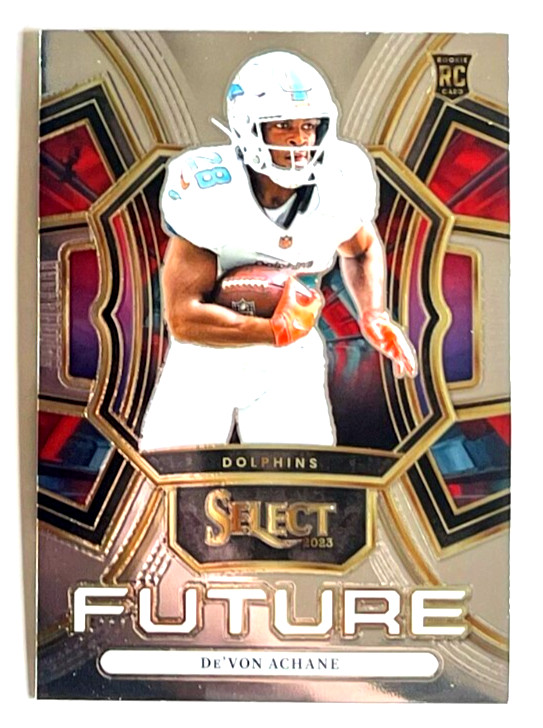 2023 PANINI SELECT DEVON ACHANE FUTURE MIAMI DOLPHINS RC #FUT-DAC
