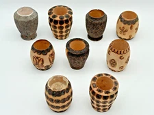 Lot of 9 Incense Burners Wooden  Made in Turkey!