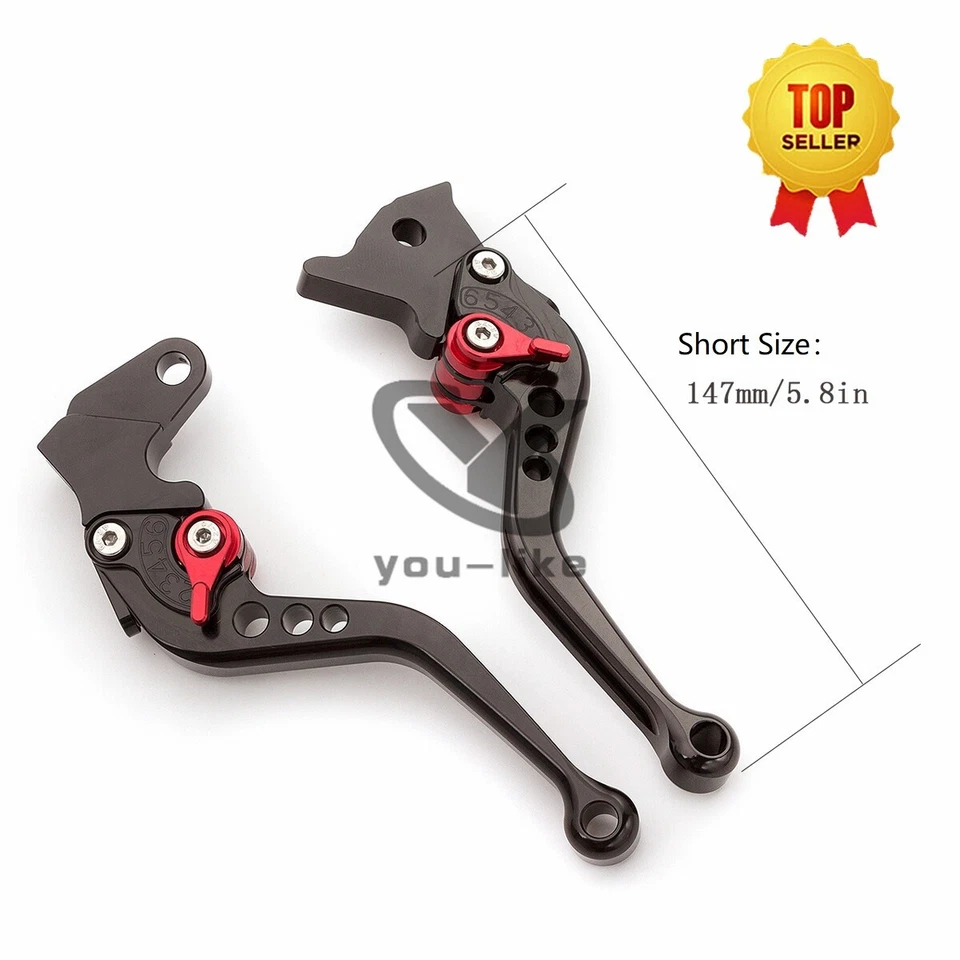 FXCNC CNC Short Brake Clutch Levers For Aprilia RST1000 FUTURA RSV MILLE/R Pair - Image 3 of 4