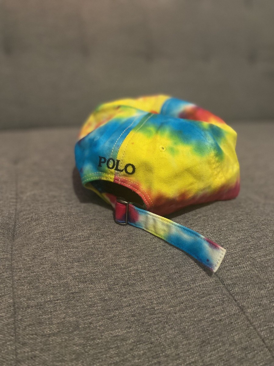 polo ralph lauren tie dye strap hat View 2
