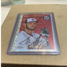 2023 Topps Chrome Platinum Stephen Strasburg Speckle Refractor /150 #328