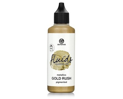 100 ml Fluids Alcohol Ink GOLD RUSH, Alkoholtinte für Fluid Art und Resin, gold