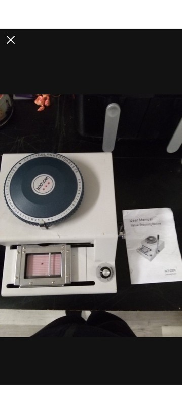 Wonder Commercial Embossing Machine with Rotary Dial Manual Embosser