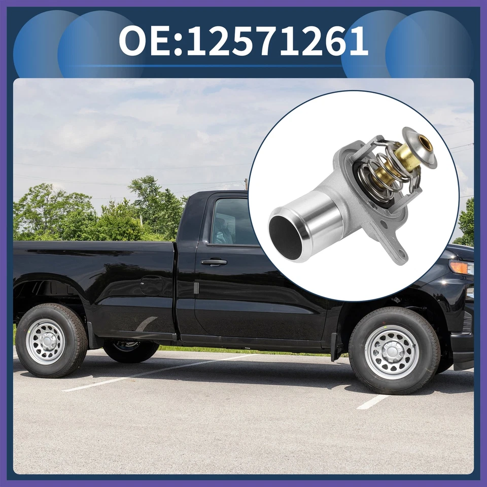 Carcasa termostato refrigerante motor para Chevrolet Silverado 1500 2500 99-03 Foto 3 de 4