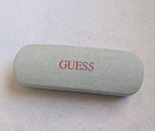 GUESS Blue Denim Sunglass Eyeglass Hard Case 6" X 2" Protective Case