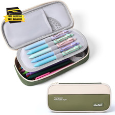 Pencil Pouch, Big Capacity Waterproof Pencil Case, Sturdy Stationery Pen Bag for