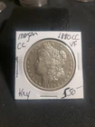 1880 CC MORGAN SILVER DOLLAR VF DETAILS KEY DATE CARSON CITY COIN