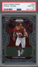 Chase Young 2020 Panini Prizm Football Rookie Card RC #383 Graded PSA 10. rookie card picture