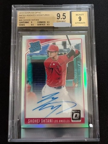 2018 Panini Donruss Optic Rated Rookie Signatures #RRS-SO Shohei Ohtani RC