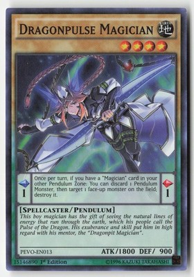 Yugioh - Dragonpulse Magician PEVO-EN013 1st Edition - Pendulum Evolution