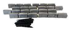 ProFlex 10 ft No Dig Landscape Edging W/ Anchoring Spikes Dark Gray 3602S-10C