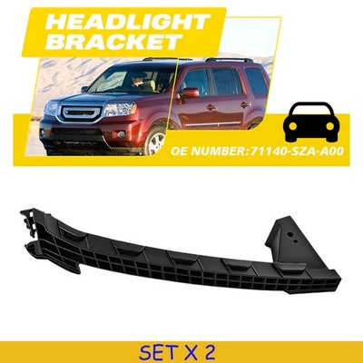 2PCS Headlight Retainer Bracket Front Right Passenger Fit 2009-2011 Honda Pilot