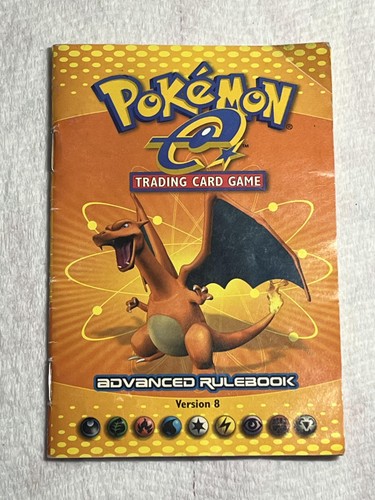 Vintage 2002 Pokémon TCG Advanced Rulebook Version 8 Charizard Mewtwo WOTC