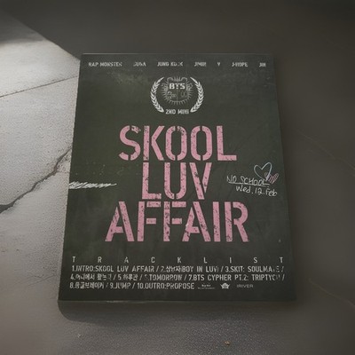 BTS Skool Luv Affair Album OHNE Pc, Sticker